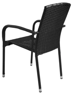 Hagestol Lissabon rotting/metall svart - Sunlife®
