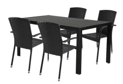 Hagestol Lissabon rotting/metall svart - Sunlife®