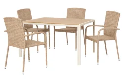Hagestol Lissabon rotting/metall natur - Sunlife®