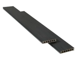 Heimdal terrassebord kompositt svart/grå 22x130x4000 mm