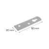 Hektebeslag 80 x 20 mm - 4 stk.