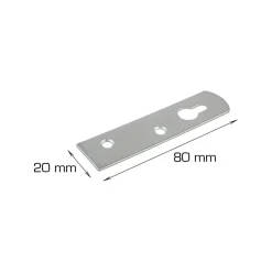 Hektebeslag 80 x 20 mm - 4 stk.