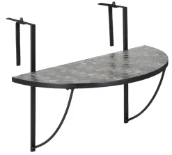 Hengende balkongbord Rom mosaikk 70 x 36 cm - Sunlife®