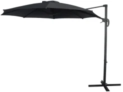 Hengeparasoll Washington Ø300 cm svart - Sunlife®