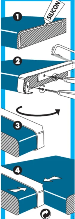 Hjørnesamlelist i aluminium