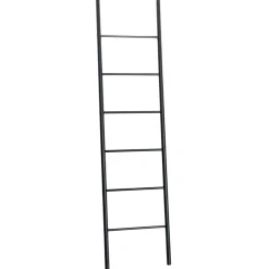 Håndkleholder bambus svart 180 x 45 cm