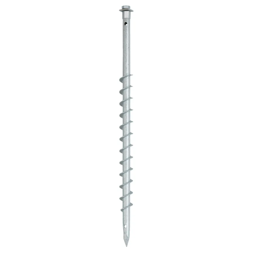 HORTUS jordskrue i galvanisert stål Ø25 x 750 mm