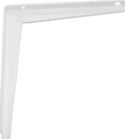 Hyllebrakett T-profil 200 x 250 mm hvit