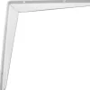 Hyllebrakett T-profil 300 x 300 mm hvit