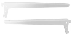 Hylleknekt hvit 370 mm - 2 stk.