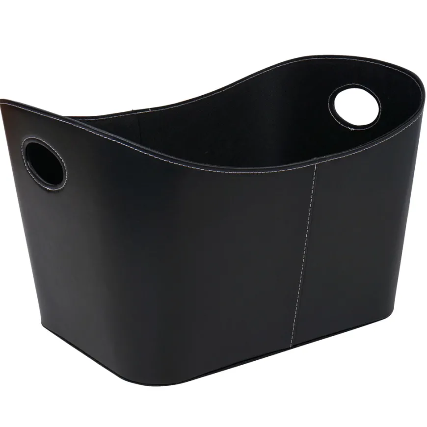 Ignite Nordic vedkurv PU-skinn 54 x 41 x 34 cm