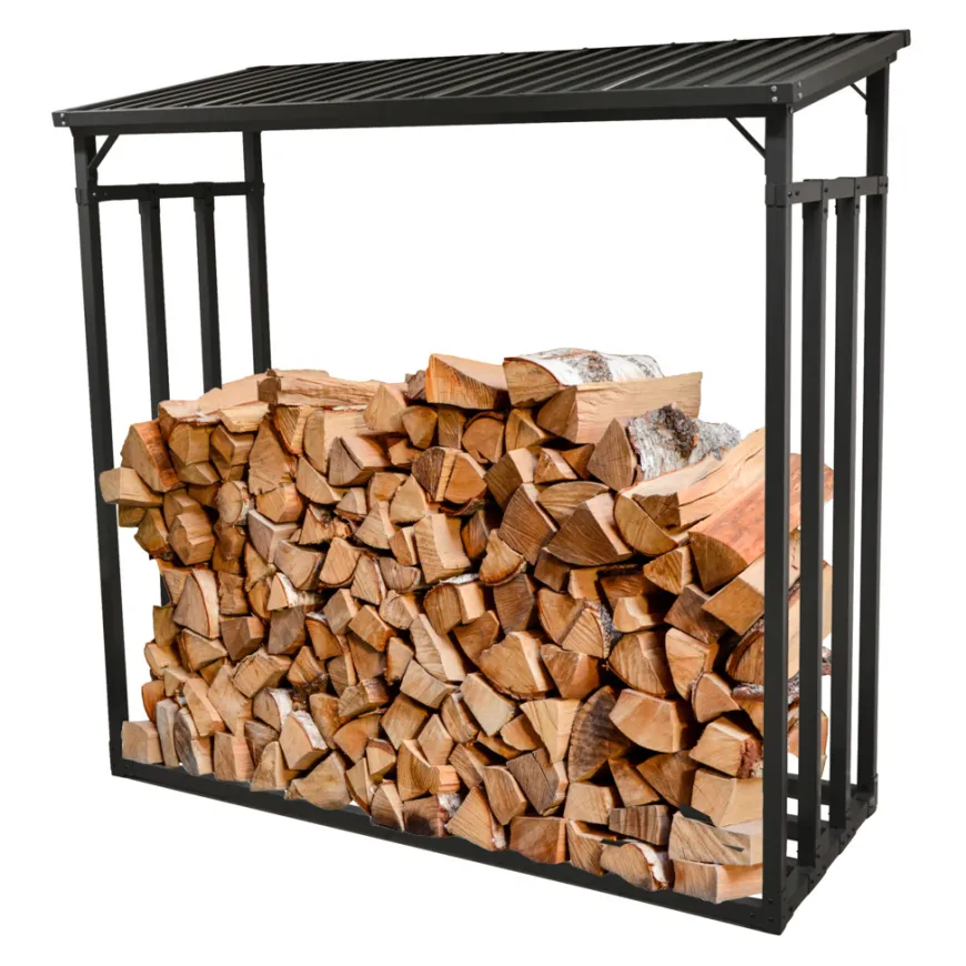 Ignite Nordic vedstabler m/blikktak 185 x 70 x 185 cm