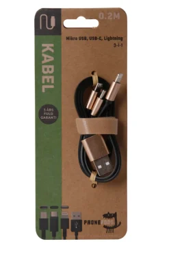 3-i-1 ladekabel