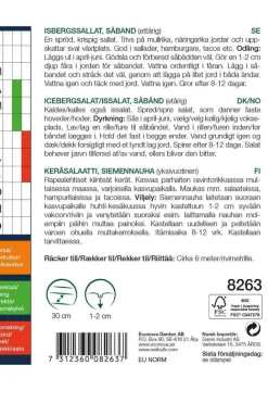 Isbergsalat med såbånd, "Great Lakes"