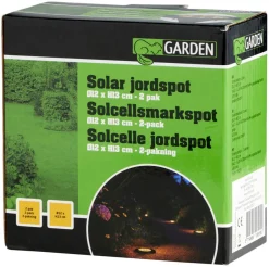 Jordlys med solceller 2 stk. - Garden®