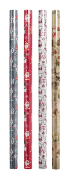Julegavepapir 70 cm x 20 meter assortert