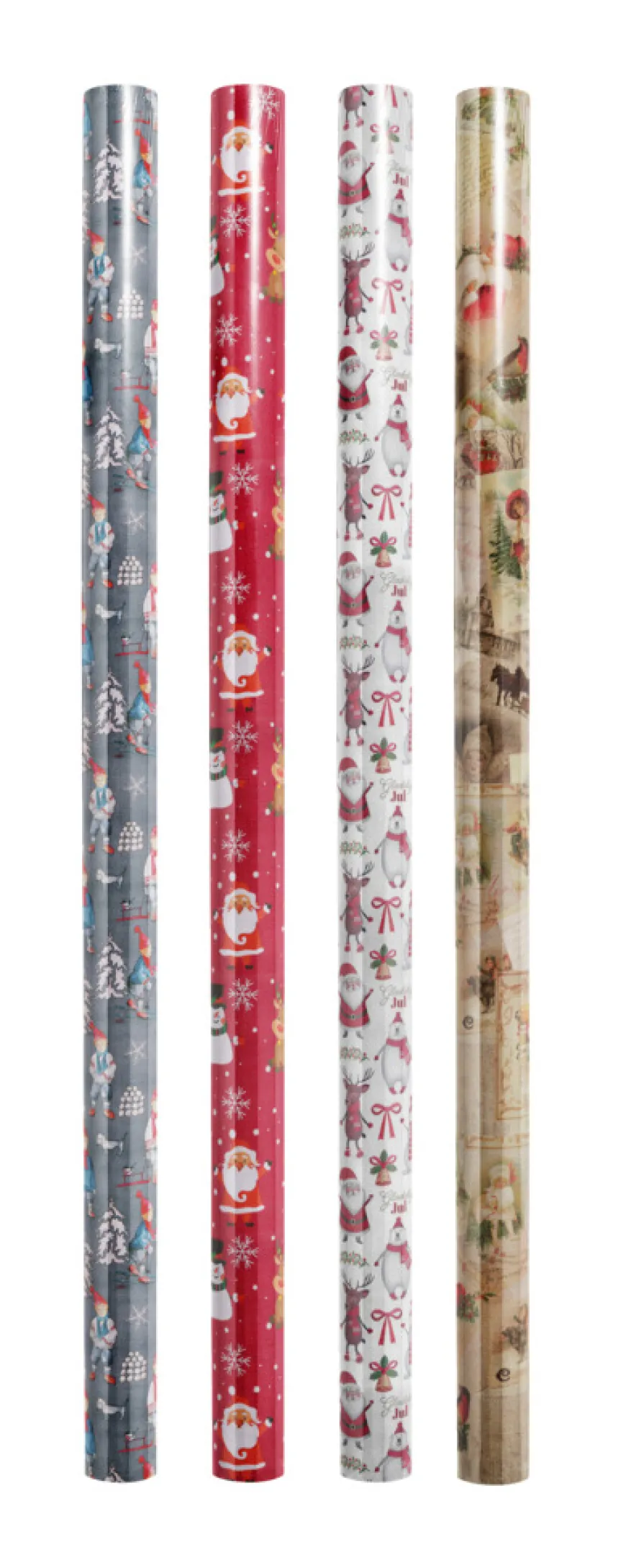 Julegavepapir 70 cm x 20 meter assortert