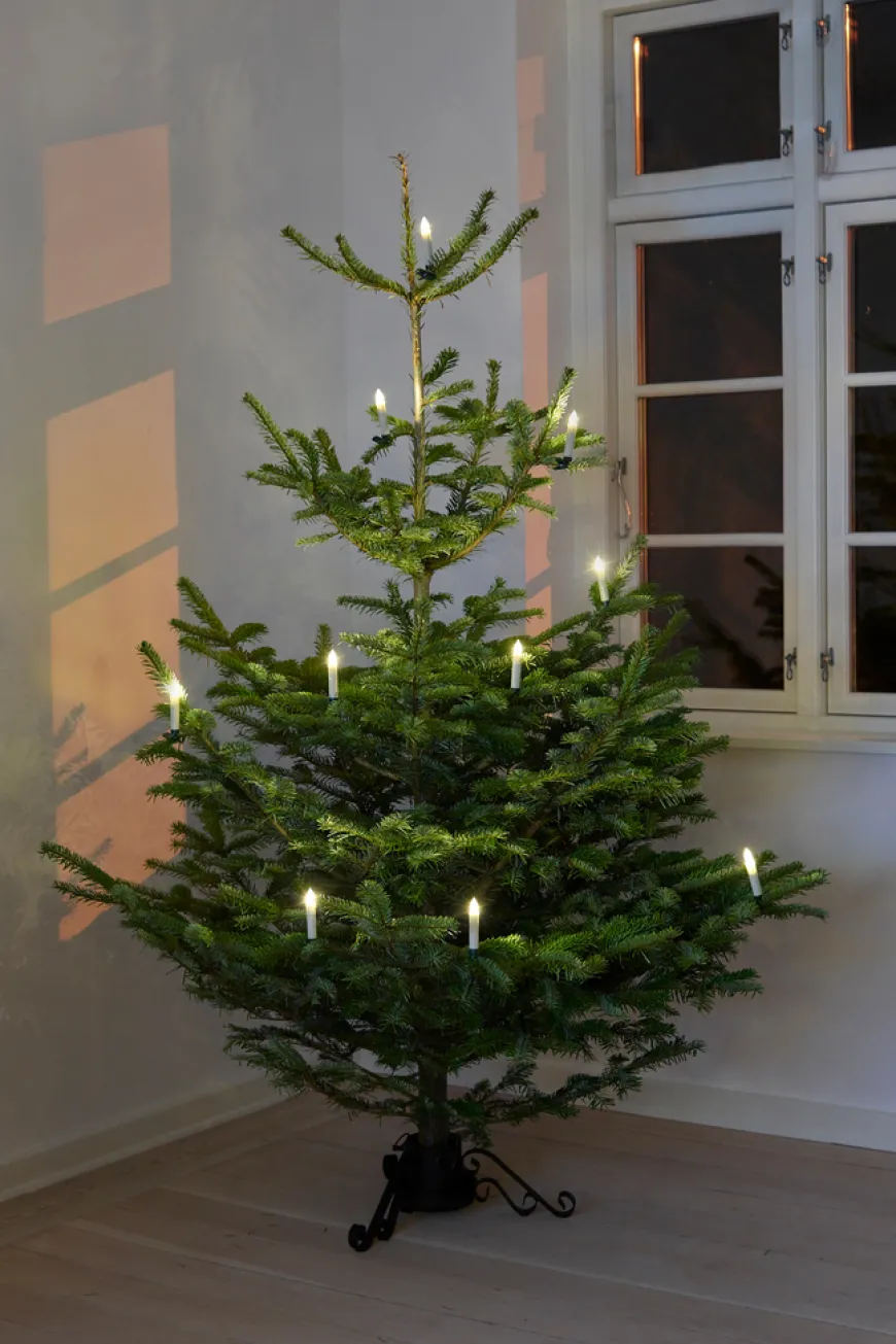 Juletrelys LED med klips 10 stk. H10,5 cm