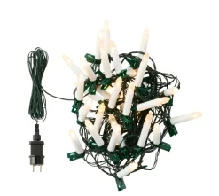 Juletrelys med 30 LED-lys med klips