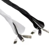 Kabelskjuler 1,5 meter med borrelås hvit