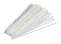 Kabelstrips 300 mm hvit 100 stk.