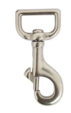 Karabinkrok 80 mm rustfritt stål