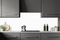 Kitchenline Kjøkkenplate White Brick 610 x 610 mm