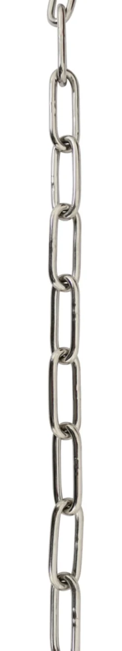 Kjetting langlenket rustfritt stål Ø3 mm x 2 meter
