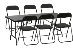 Klappstol polstret grå/svart – DAY