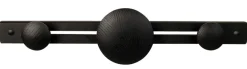 Knagg Ø45 mm svartmalt eik
