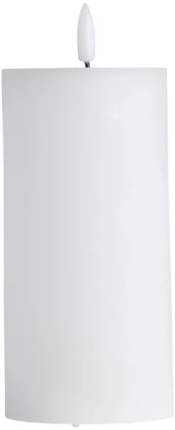 Kubbelys med 3D LED-flamme H15 cm