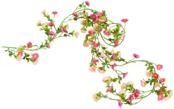 Kunstig blomsterranke rosa 210 cm