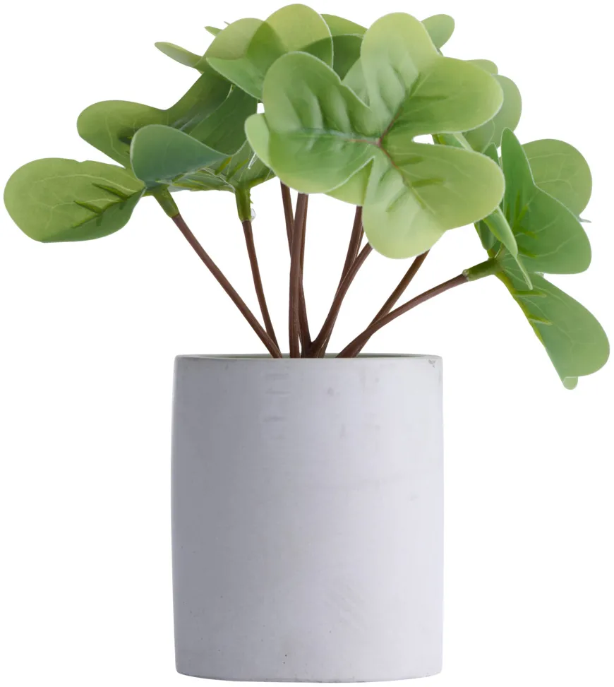Kunstig plante kløver H18 cm