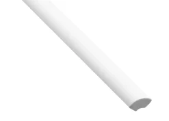 Kvartstafflist plast hvit – 10 x 10 x 3000 mm