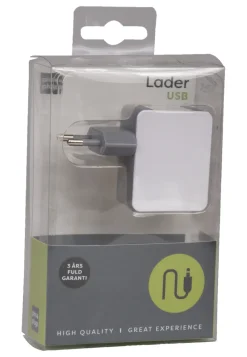 Lader med 2 USB porter