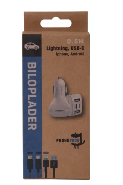 Lader 12V til bilen med USB-C