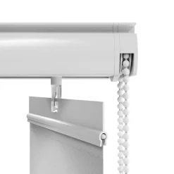 Lamellgardin hvit 100 x 250 cm