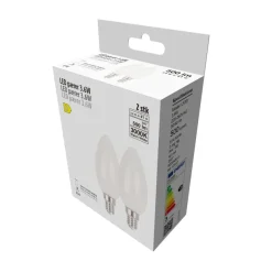 LED-pærer kerte 3,6 W E14 - 2 pk.