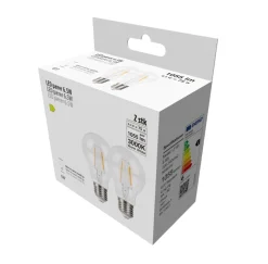 LED-pærer standard formet 6,5 W E27 - 2-pk.