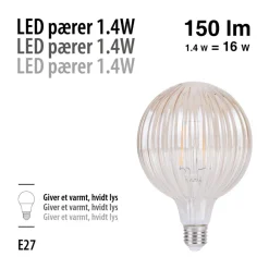 LED-pære Stripes Amber 1,4 W E27