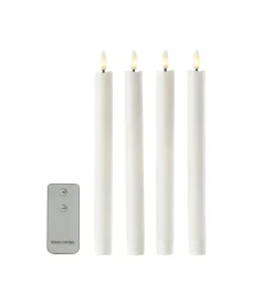 LED-stearinlys kronelys 4 stk.