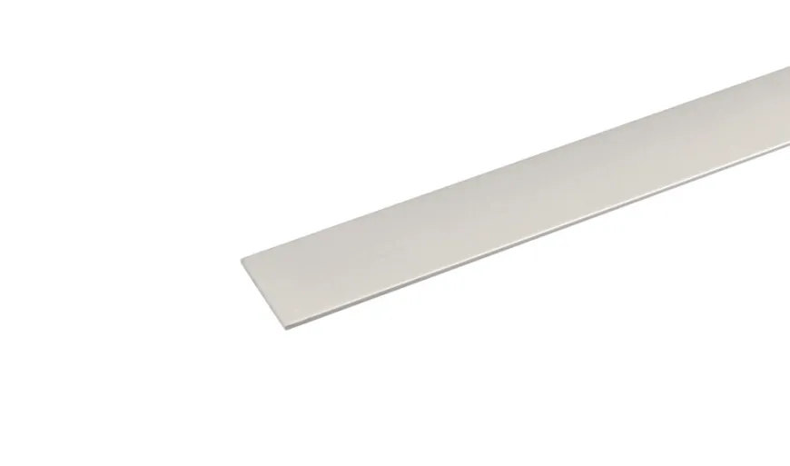 Listprofil flat aluminium - 2 x 25 mm x 2 meter
