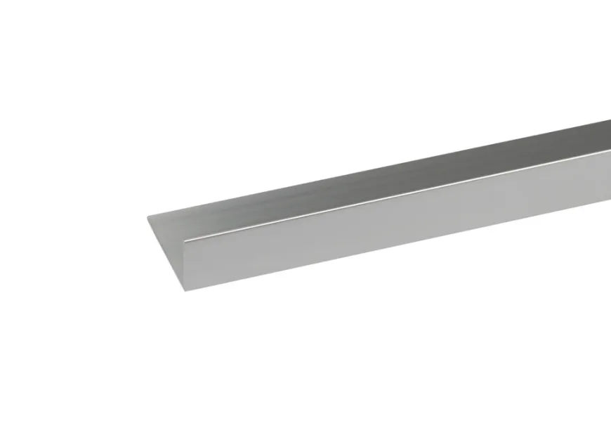 Listprofil sølv - 15 x 30 mm x 1 meter