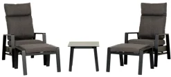 Loungesett Maryland 5 deler m/regulering - Sunlife®