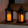 Lykt rund med LED-kubbelys