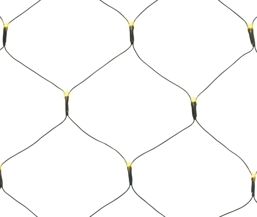 Lysnett m/timer 100 LED-pærer 1 x 1,8 meter