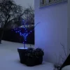 Lysslynge 100 LED-pærer blå 9,9 meter