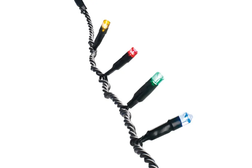 Lysslynge 200 LED-pærer multifarget 19,9 meter