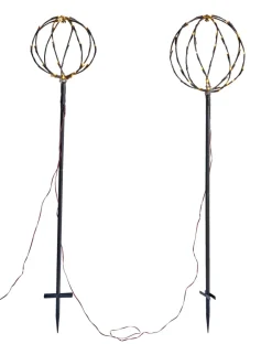 Lystrær kuppel med 96 LED H130/110 cm 2-pk.