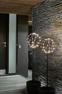 Lystrær kuppel med 96 LED H130/110 cm 2-pk.